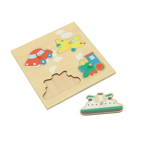 VZZCGJVT Montessori Toys Peg Puzzle Geometrisches Farbanpassungsbrett, hölzernes Formerkennungspuzzle für Kinder,Traffic VZZCGJVT Montessori Toys Peg Puzzle Geometrisches Farbanpassungsbrett, hölzernes Formerkennungspuzzle für Kinder,Traffic von VZZCGJVT