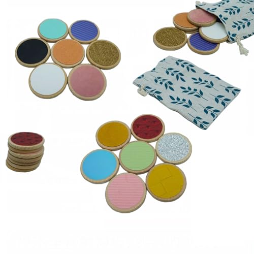 VZZCGJVT Montessori Wooden Touch Match Board, sensorisches Integrationsspielzeug für Kinder, sensorische Spiele für Kinder 28 Stück VZZCGJVT Montessori Wooden Touch Match Board, sensorisches Integrationsspielzeug für Kinder, sensorische Spiele für Kinder 28 Stück von VZZCGJVT