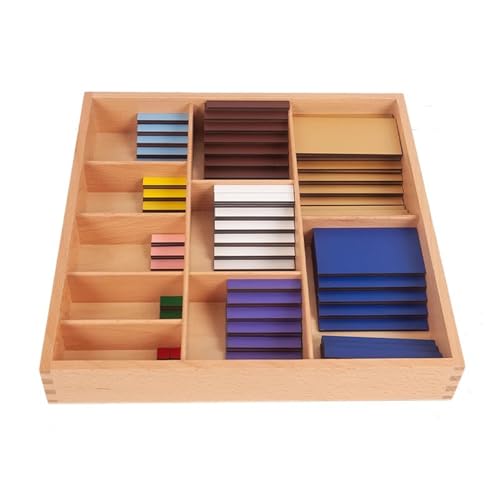VZZCGJVT Montessori Zehnteiliges quadratisches Brett-Set, Spielzeug für den Mathematikunterricht,Acrylic von VZZCGJVT