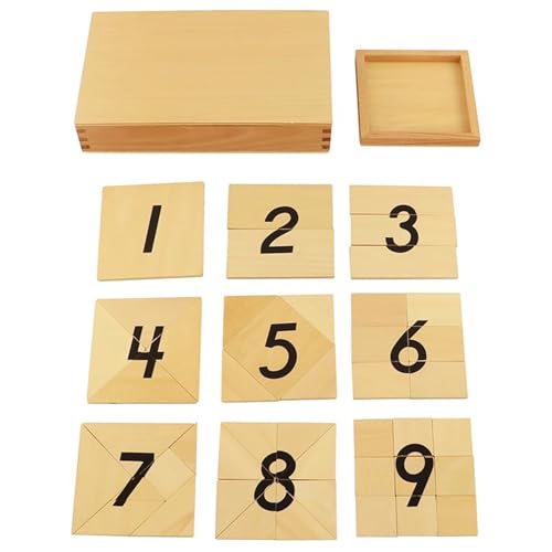 VZZCGJVT Montessori digitales Segmentierungspuzzle, Holz 1~9 digitaler Unterricht AIDS Kinder Früherziehung Lernspielzeug von VZZCGJVT