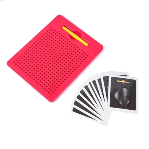 VZZCGJVT Montessori magnetisches Stahlkugel-DIY-Zeichenbrett, wiederbeschreibbar - Enthält Magnettafel, beigefügten Stylus-Stift, 20 doppelseitige Ideenkarten,Rot,Rectangle VZZCGJVT Montessori magnetisches Stahlkugel-DIY-Zeichenbrett, wiederbeschreibbar - Enthält Magnettafel, beigefügten Stylus-Stift, 20 doppelseitige Ideenkarten,Rot,Rectangle von VZZCGJVT