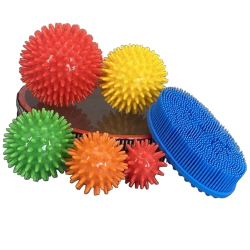 VZZCGJVT Sensorische Bürste, Therapressur-Therapie-Bürste, stacheliges Zappelspielzeug, stimulierende und beruhigende Werkzeuge,Dark Blue von VZZCGJVT