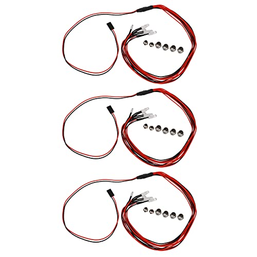 Vadillo 18 Stück 6 LED-Beleuchtungsset, 2 Weiß, 2 Rot, 2 Blau, für RC Auto 1/10 1/8 SCX10 D90 Vadillo 18 Stück 6 LED-Beleuchtungsset, 2 Weiß, 2 Rot, 2 Blau, für RC Auto 1/10 1/8 SCX10 D90 von Vadillo
