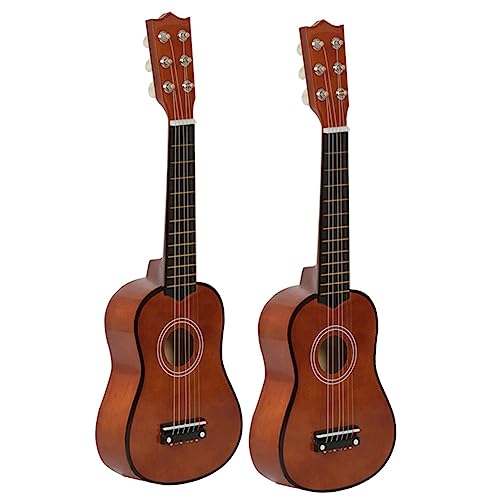 Vadillo 2 Stück, 21 Zoll, 6 Saiten, kleine Mini-Gitarre, Lindenholz, mit Picksaiten, Musikinstrumente, Spielzeug für Kinder Vadillo 2 Stück, 21 Zoll, 6 Saiten, kleine Mini-Gitarre, Lindenholz, mit Picksaiten, Musikinstrumente, Spielzeug für Kinder von Vadillo