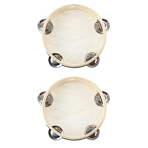 Vadillo 2 x 6 Zoll (15,2 cm) Musik Tamburine Trommel rund Percussion Geschenk für KTV Party von Vadillo
