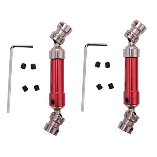 Vadillo 2 x Cvd Getriebewelle hinten aus Metall für 12428 12423 Upgrade eines LKW auf Auto auf RC, Hop-Up, Rot Vadillo 2 x Cvd Getriebewelle hinten aus Metall für 12428 12423 Upgrade eines LKW auf Auto auf RC, Hop-Up, Rot von Vadillo