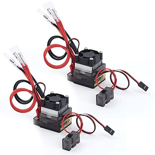 Vadillo 2 x Geschwindigkeitskontrolle, bidirektionales ESC-Kabel, 320 A, 7,2 V-16 V, für LKWs mit Fernbedienung Vadillo 2 x Geschwindigkeitskontrolle, bidirektionales ESC-Kabel, 320 A, 7,2 V-16 V, für LKWs mit Fernbedienung von Vadillo