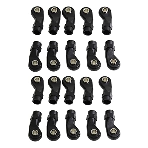 Vadillo 20 Stück Endstück aus Kunststoff, feste Kugelverbindung für 1/10 RC Tracking Axial SCX10 II 90046 TRx4, D Vadillo 20 Stück Endstück aus Kunststoff, feste Kugelverbindung für 1/10 RC Tracking Axial SCX10 II 90046 TRx4, D von Vadillo