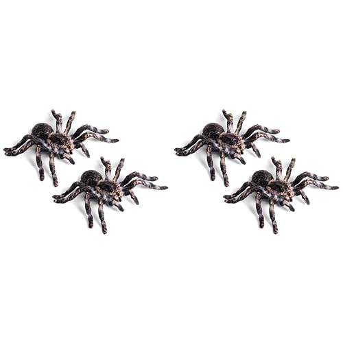 Vadillo 4 Stück 9,5cm Groß Gefälschte Realistische Spinne Insekten Modell Spielzeug Spaß Halloween Unheimlich Stütze von Vadillo
