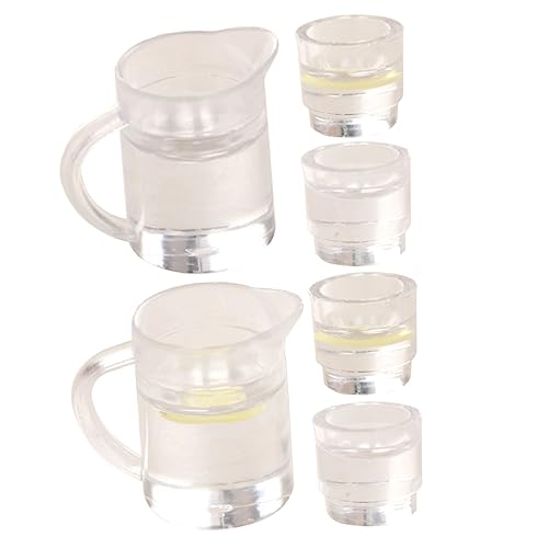 1 Satz Mini-Limonadengetränke graceling für beemysafe spielsachen für Puppe Wasser Miniatur-Limonadenkessel Küche Geschirr Plastik Vaguelly von Vaguelly