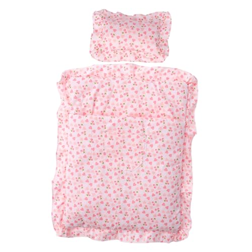 Vaguelly - Erdbeer-puppenschlafsack Mini-bettwäsche-Set Puppenhaus-Schlafzimmer-Miniatur Puppenhaus-Spielzeug Bettdekor Vaguelly - Erdbeer-puppenschlafsack Mini-bettwäsche-Set Puppenhaus-Schlafzimmer-Miniatur Puppenhaus-Spielzeug Bettdekor von Vaguelly