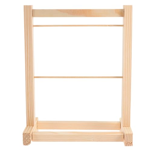 Vaguelly Miniatur Puppenkleiderständer Holzständer Kleiderbügel Schmuck Für Die Garderobenversorgung Vaguelly Miniatur Puppenkleiderständer Holzständer Kleiderbügel Schmuck Für Die Garderobenversorgung von Vaguelly