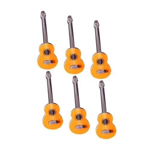 Vaguelly 6 Stück Mini-Gitarren Für Puppenhäuser Miniatur-musikinstrumenten-Sets Detaillierte Mini-gitarrenmodelle Für Die Inneneinrichtung Vaguelly 6 Stück Mini-Gitarren Für Puppenhäuser Miniatur-musikinstrumenten-Sets Detaillierte Mini-gitarrenmodelle Für Die Inneneinrichtung von Vaguelly