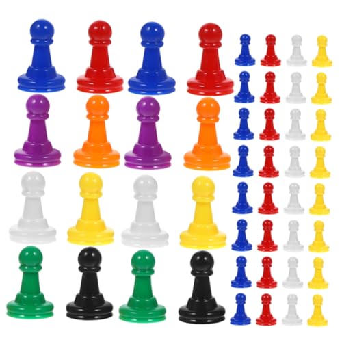 80 Stück Brettspielfiguren: Kleine Schachfiguren Aus Kunststoff Für Brettspiele – Mehrfarbige Tischmarker, Schachfiguren, Zubehör Für Partys Und Versammlungen 80 Stück Brettspielfiguren: Kleine Schachfiguren Aus Kunststoff Für Brettspiele – Mehrfarbige Tischmarker, Schachfiguren, Zubehör Für Partys Und Versammlungen von Vaguelly