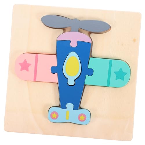 Holz Puzzle für Kleinkinder Lernspielzeug mit Cartoon Design Fördert Kognitive Fähigkeiten und Hand Augen Koordination Sicher mit Glatten Kanten für Interaktives von Vaguelly