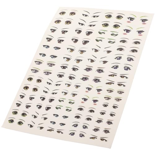 Vaguelly 1 Blatt Augenaufkleber Cartoon-Aufkleber Selbstklebender Augensticker Augenetiketten Augen Tränen Abziehbilder Selbstklebende Aufkleber Mit Cartoon-Etiketten Aufkleber Augen Papier von Vaguelly
