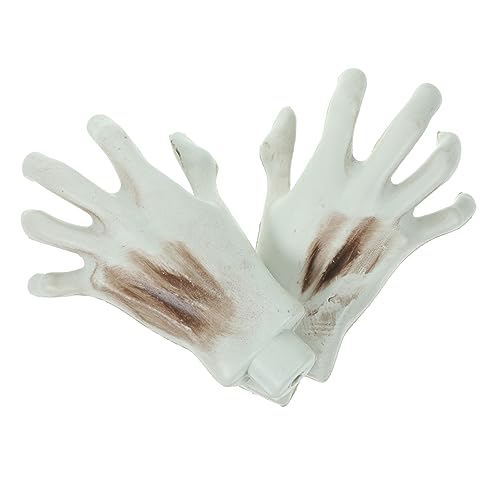 Vaguelly 1 Paar Halloween Skelett Hände Realistische Geisterhände für Gruselige Dekoration für Spukhäuser und Halloween Partys Vaguelly 1 Paar Halloween Skelett Hände Realistische Geisterhände für Gruselige Dekoration für Spukhäuser und Halloween Partys von Vaguelly
