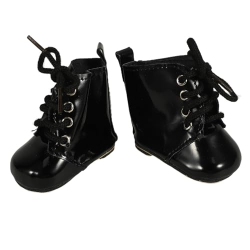 Vaguelly 1 Paar Puppen Schuhe für Puppen Miniatur PU Stiefel mit Schickem Design Langlebig und Dekorativ für Puppenliebhaber und Accessoires von Vaguelly
