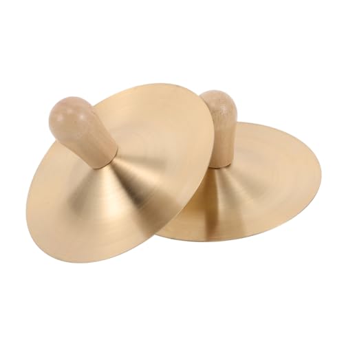 Vaguelly Mini-schlaginstrumente Kupfer-Handtrommel-Becken für Jungen und Mädchen Holzgriff Tragbares Musikspielzeug Zum Tanzen Vaguelly Mini-schlaginstrumente Kupfer-Handtrommel-Becken für Jungen und Mädchen Holzgriff Tragbares Musikspielzeug Zum Tanzen von Vaguelly