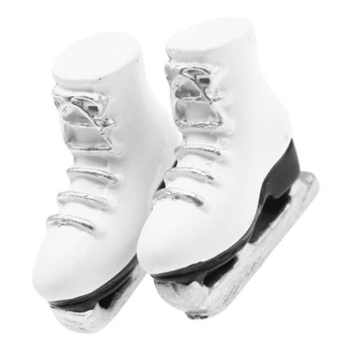 Vaguelly 1 Paar Puppen Schlittschuhe Mini Schlittschuh Modell Harz Material Baby Puppe Schuhe Für Puppe Dekoratives Spielzeug von Vaguelly