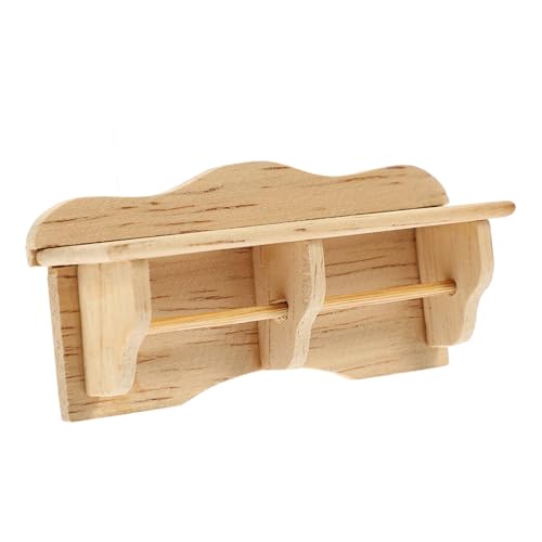 Vaguelly Miniature Holzregal Maßstab Für Dekoratives Zubehör Für Schlafzimmer Und Küche Und Mini Möbelstück Für Rollenspiele Vaguelly Miniature Holzregal Maßstab Für Dekoratives Zubehör Für Schlafzimmer Und Küche Und Mini Möbelstück Für Rollenspiele von Vaguelly
