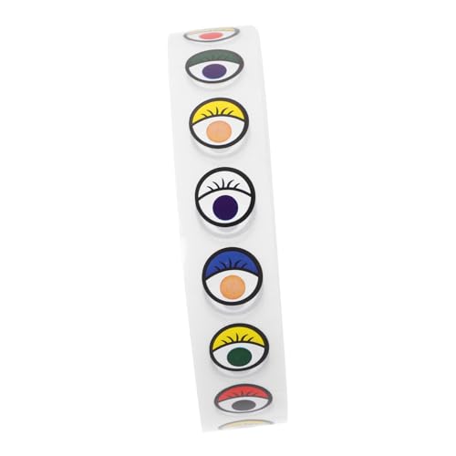 Vaguelly 1 Rolle Eye Patches Augensticker Augenaufkleber Augendekoration Augenmustersticker Nuss Karikatur Kanister Goldspiegel Augenförmige Abziehbilder Scrapbooking-DIY-Aufkleber Colorful Vaguelly 1 Rolle Eye Patches Augensticker Augenaufkleber Augendekoration Augenmustersticker Nuss Karikatur Kanister Goldspiegel Augenförmige Abziehbilder Scrapbooking-DIY-Aufkleber Colorful von Vaguelly