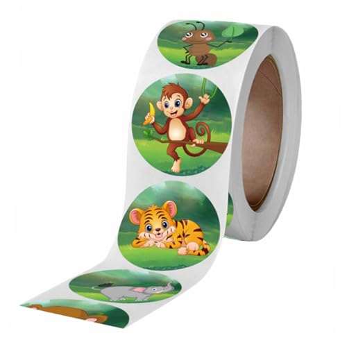 Vaguelly 1 Rolle Tierische Aufkleber Entzückende Geschenkaufkleber Belohnungsaufkleber Für - -Aufkleber Schöner Aufkleber Mit Tiermuster Kinderbelohnungsaufkleber Vaguelly 1 Rolle Tierische Aufkleber Entzückende Geschenkaufkleber Belohnungsaufkleber Für - -Aufkleber Schöner Aufkleber Mit Tiermuster Kinderbelohnungsaufkleber von Vaguelly