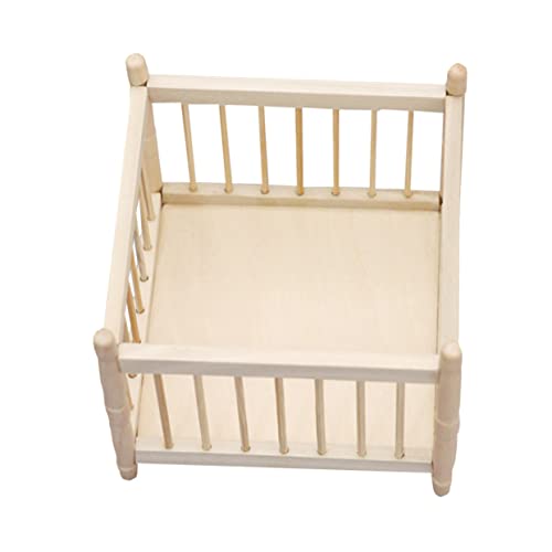 Vaguelly 1pc Mini Holz Bett Spielzeug Zubehör Babybett Für Puppe Puppe Bett Decor Kleinkind Bett Vaguelly 1pc Mini Holz Bett Spielzeug Zubehör Babybett Für Puppe Puppe Bett Decor Kleinkind Bett von Vaguelly