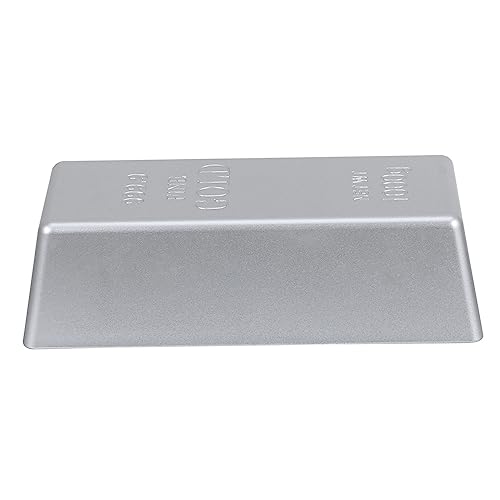 Vaguelly 1 STK Silberbarren Schilder für Hausbar künstlich Babywippe Bausteine Streich plastikenten sankastenspielsachen Spielzeugdekoration Desktop - silbernes Backsteindekor Silver Vaguelly 1 STK Silberbarren Schilder für Hausbar künstlich Babywippe Bausteine Streich plastikenten sankastenspielsachen Spielzeugdekoration Desktop - silbernes Backsteindekor Silver von Vaguelly