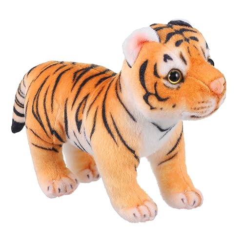 Vaguelly 25 cm Stehende Simulierte Tigerpuppe Realistisches Fleece-Spielzeug Kinderpartygeschenk von Vaguelly