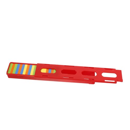 Vaguelly 1 Sätze Domino-Zug Domino Zug Dominoes Zug Domino Bausatz Domino Zubehör für Züge Domino Zug Baukasten Zug Domino Domino-Halter Automatischer Dominozug Plastik von Vaguelly