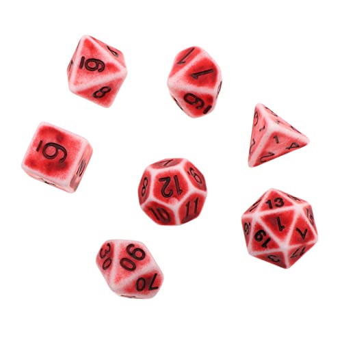 Vaguelly Retro Polyedrische Würfel 7er Set - Grün - Für Vintage Würfelspiele & Brettspiele Vaguelly Retro Polyedrische Würfel 7er Set - Grün - Für Vintage Würfelspiele & Brettspiele von Vaguelly