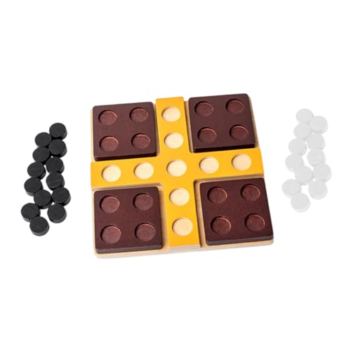 Vaguelly 1 Satz A Row Brettspiel Tragbares Drehbares Holzspiel für Spieler Pädagogisches Intelligenz und Logischem für Erwachsene Vaguelly 1 Satz A Row Brettspiel Tragbares Drehbares Holzspiel für Spieler Pädagogisches Intelligenz und Logischem für Erwachsene von Vaguelly