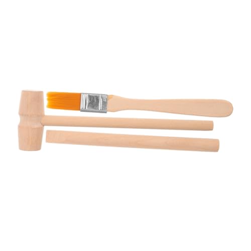Vaguelly 1 Satz Ausgrabungswerkzeug Teiliges Spielzeugset mit Holzhammer Meißel und Pinsel für Kreative Grabungen für Jungen und Mädchen für Lernspiele und Experimente von Vaguelly