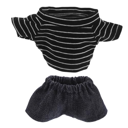 Vaguelly 1 Satz Bärenpuppen Kleidung für Mädchen Süßes Bärenkostüm mit Shirt und Hose für Rollenspiele und Besondere Anlässe Robuste und Bequeme Stoffe Erweiterte Garderobe für Kreative von Vaguelly
