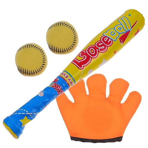 Vaguelly 1 Satz Baseball-Anzug Mini-Basketball Schaumstoff-baseballschläger Für Baseballhandschuh Baseball-kit Aus Kunststoff Baseballschläger Und Bälle Plastik von Vaguelly