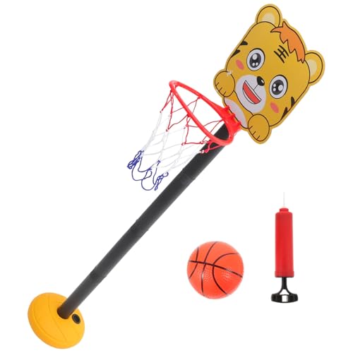 Vaguelly Verstellbarer Basketballkorb Für Kinder Jungen Und Mädchen Basketball-Set Freistehendes Basketball-Spielzeug Cartoon-Design von Vaguelly