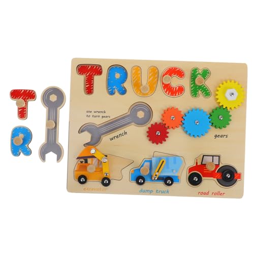 Vaguelly 1 Satz Beschäftigtes Brettspielzeug Lernspielzeug Für Beschäftigte Kindertafel Lernen Kinderspielzeug Trainingsspielzeug Für Kognitive Tafel Holz von Vaguelly