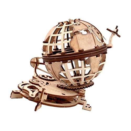 Vaguelly Desktop-weltkugel Aus Holz Handwerkliches Lernspielzeug Puzzle- Für Jungen Und Mädchen Jungen Und Mädchen Und Schülerfreundlich von Vaguelly