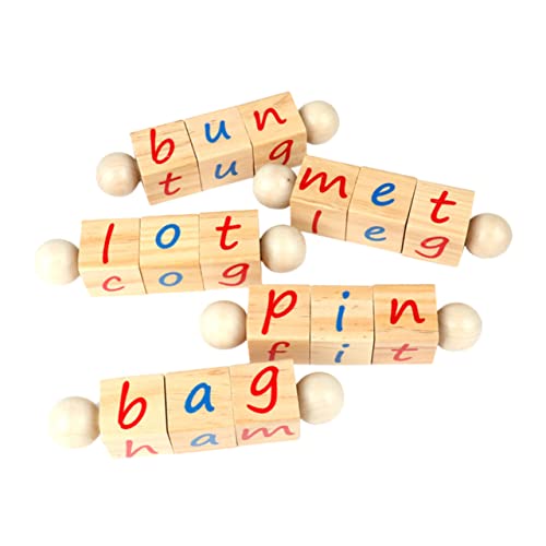 Vaguelly 1 Satz Buchstaben Würfel Blockiert Holzspielzeug Lernspielzeug Für Holzrätsel Englischer Buchstabenblock Buchstaben-baustein Hölzern Vaguelly 1 Satz Buchstaben Würfel Blockiert Holzspielzeug Lernspielzeug Für Holzrätsel Englischer Buchstabenblock Buchstaben-baustein Hölzern von Vaguelly