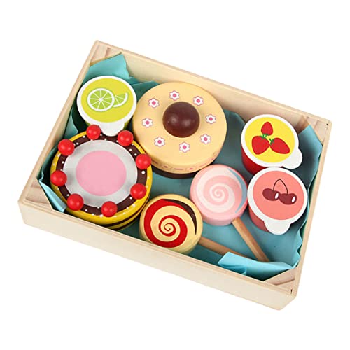 Vaguelly 1 Satz Cecilia kinderküche Kitchen kleinkinderspielzeug küche Kinderparty- Lernspielzeug für Küchenspielzeug zum Hausrequisite hölzern von Vaguelly
