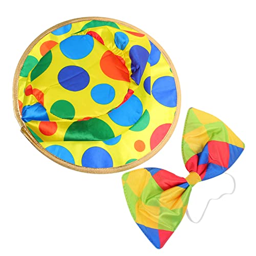 Vaguelly 1 Satz Clown-Kostüm Erdbeerhut Kapitänsmütze für Herren Kappe Karnevalshüte Piratenhut Bogen Clown-Partyhut Requisiten für Zirkuskostüme Clown-Partyhüte Clown-Performance-Hut Stoff von Vaguelly