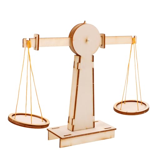 Vaguelly 1 Satz DIY Holz Balancewaage für Interaktives Lernspielzeug Experimenten und Mathematischen Fähigkeiten für Eltern Junge Mädchen Aktivitäten von Vaguelly