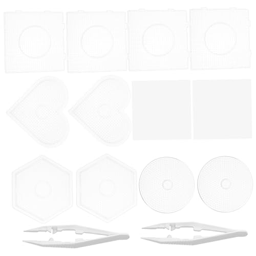 Vaguelly 1 Satz DIY Perlenbrett Teiliges aus Klaren Kunststoff Stiftplatten für Kreative Bastelarbeiten Runder Quadratischer Herzförmiger und Sechseckiger Formen Geeignet für Bügelperlen Vaguelly 1 Satz DIY Perlenbrett Teiliges aus Klaren Kunststoff Stiftplatten für Kreative Bastelarbeiten Runder Quadratischer Herzförmiger und Sechseckiger Formen Geeignet für Bügelperlen von Vaguelly
