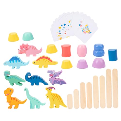 Vaguelly 1 Satz Dinosaurier-bausteinspielzeug Holzblöcke Frühes Pädagogisches Lernspielzeug Für Pädagogische Bausteine Bildungsblöcke Papierkarte Colorful Vaguelly 1 Satz Dinosaurier-bausteinspielzeug Holzblöcke Frühes Pädagogisches Lernspielzeug Für Pädagogische Bausteine Bildungsblöcke Papierkarte Colorful von Vaguelly