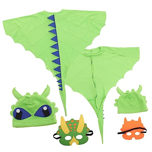Vaguelly 1 Satz Dinosaurier-umhang Marienkäfer-Puppen Dinosaurier-partydekorationen Ornamentendekoration -Aquarium- Gefälschtes Aquarium-aquariumspielzeug Kessel Green Stoff von Vaguelly