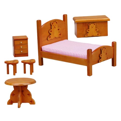 Vaguelly 1 Satz Dollhouse Dekoration für Schlafzimmer Zubehör für DIY Häuser und Rollenspiele Vaguelly 1 Satz Dollhouse Dekoration für Schlafzimmer Zubehör für DIY Häuser und Rollenspiele von Vaguelly