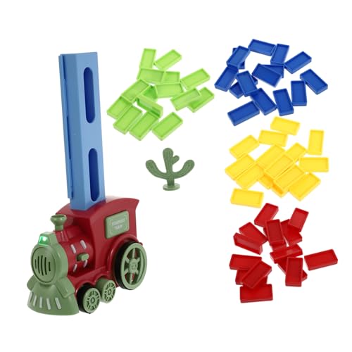 Vaguelly 1 Satz Domino Bildungsspielzeug Weihnachtszug Kleines Zugspielzeug Green Abs von Vaguelly