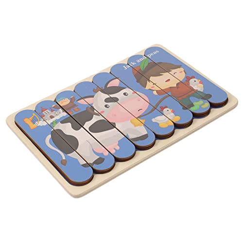 Vaguelly 1 Satz Doppelseitiges Holzpuzzle für Lernspielzeug mit Cartoon Motiven Geeignet für Kleinkinder Fördert Gedächtnistraining und Feinmotorik aus Robustem Holz Gefertigt für Eltern Vaguelly 1 Satz Doppelseitiges Holzpuzzle für Lernspielzeug mit Cartoon Motiven Geeignet für Kleinkinder Fördert Gedächtnistraining und Feinmotorik aus Robustem Holz Gefertigt für Eltern von Vaguelly