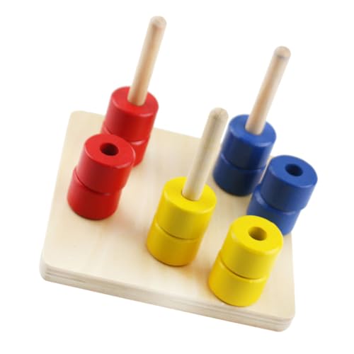 Vaguelly 1 Satz Dreifarbiger vertikaler Kragen lernspielzeug sortierspielzeug für Vorschulkinder ab Jahr Babyspielzeug Lernspielzeug für hölzern Vaguelly 1 Satz Dreifarbiger vertikaler Kragen lernspielzeug sortierspielzeug für Vorschulkinder ab Jahr Babyspielzeug Lernspielzeug für hölzern von Vaguelly
